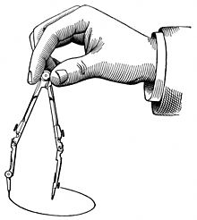 220x246 Compass (Drafting) - Simple Compass Sketch