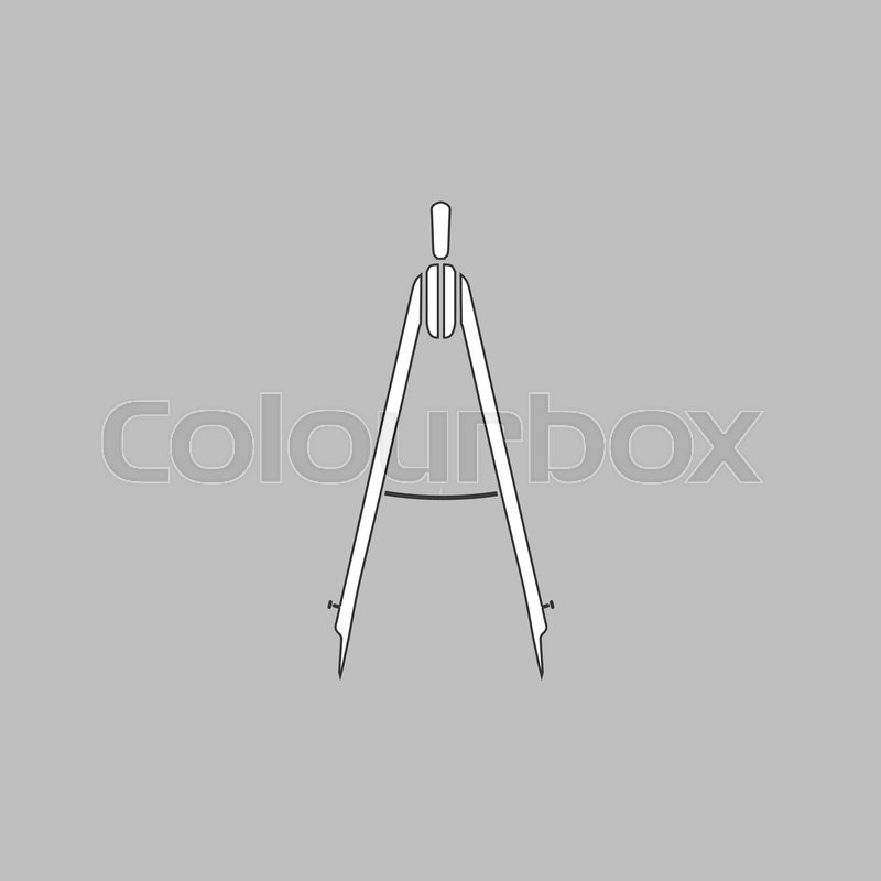 800x800 Compass Simple Line Vector Button. Thin Line Illustration Icon - Simple Compass Sketch