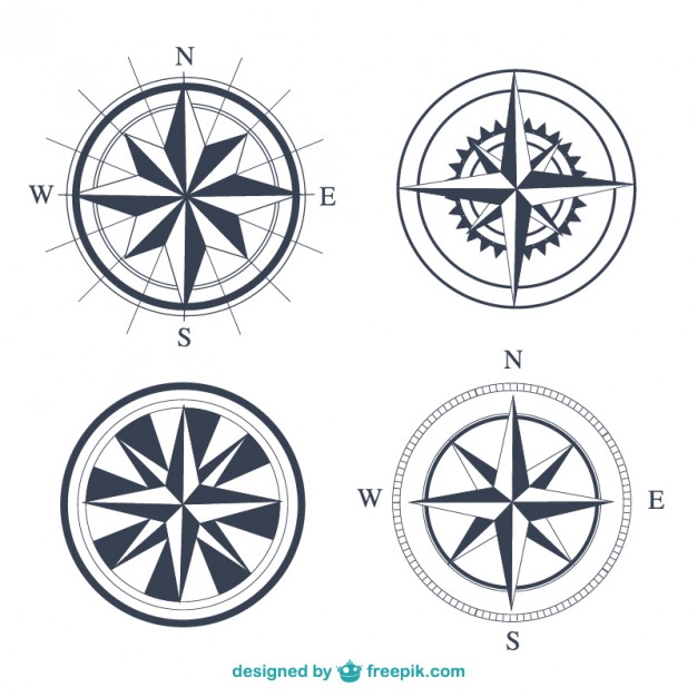 626x626 Compass Vectors, Photos And Psd Files Free Download - Simple Compass Sketch