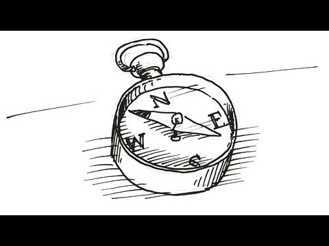 480x360 How To Draw A Compass Real Easy - Simple Compass Sketch