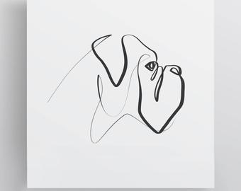 340x270 Dog Drawing Etsy - Simple Dog Sketch