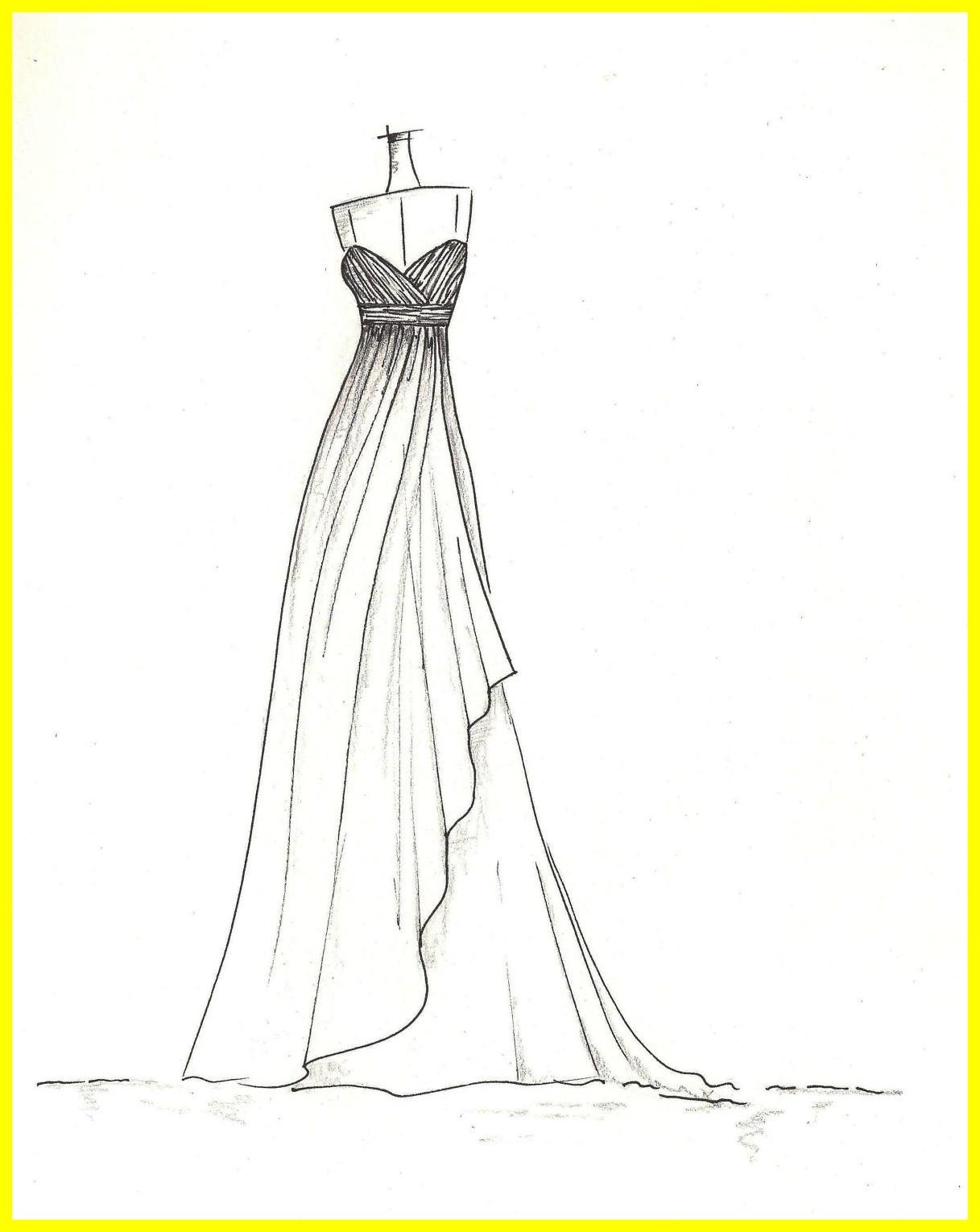 Simple Dress Sketches at PaintingValley.com | Explore collection of ...