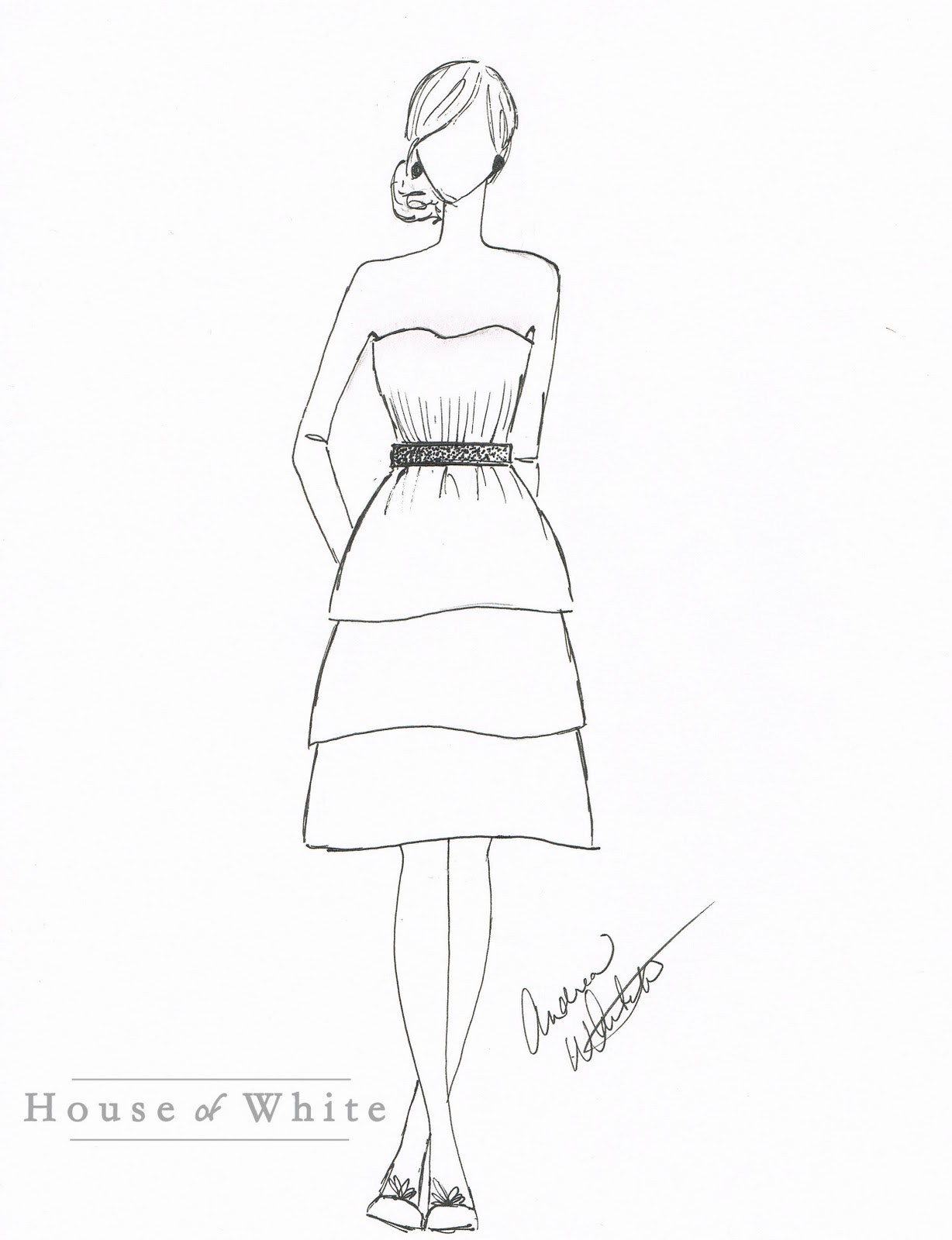 Simple Dress Sketches at Explore collection of