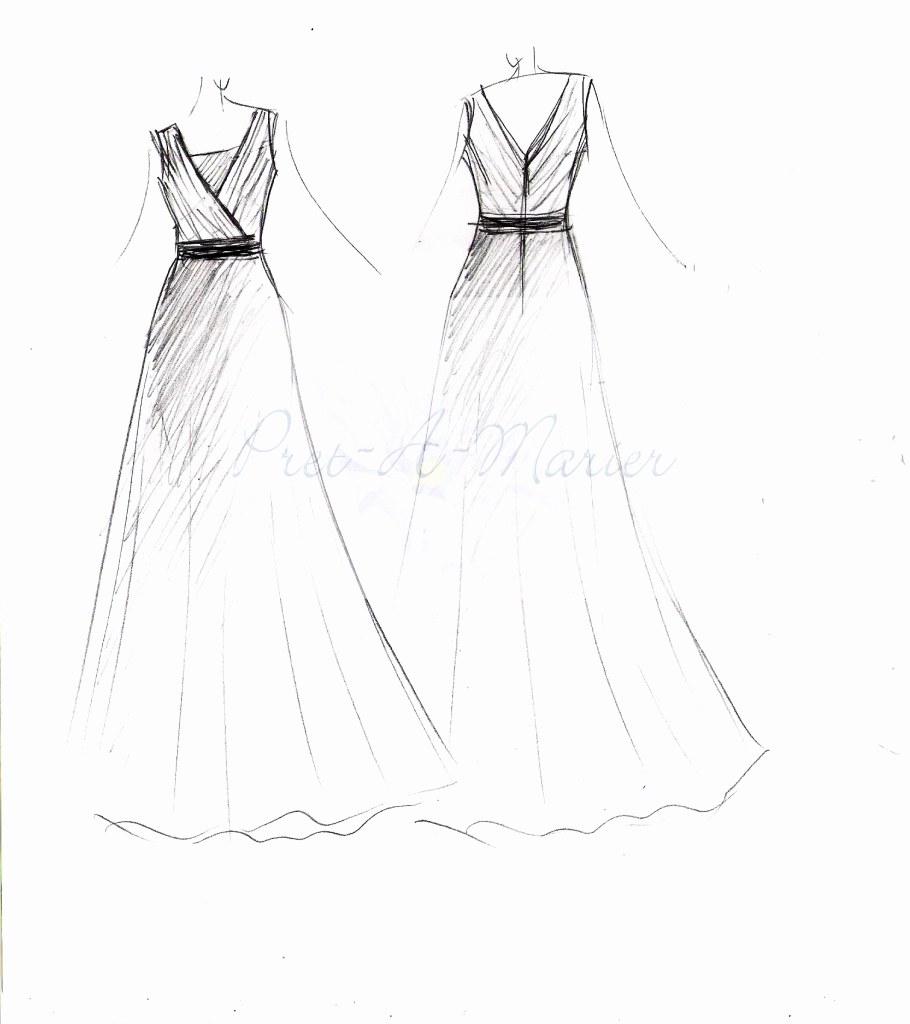 Simple Fashion Design Sketches Of Dresses