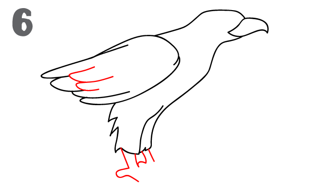 642x362 How To Draw An Eagle - Simple Eagle Sketch
