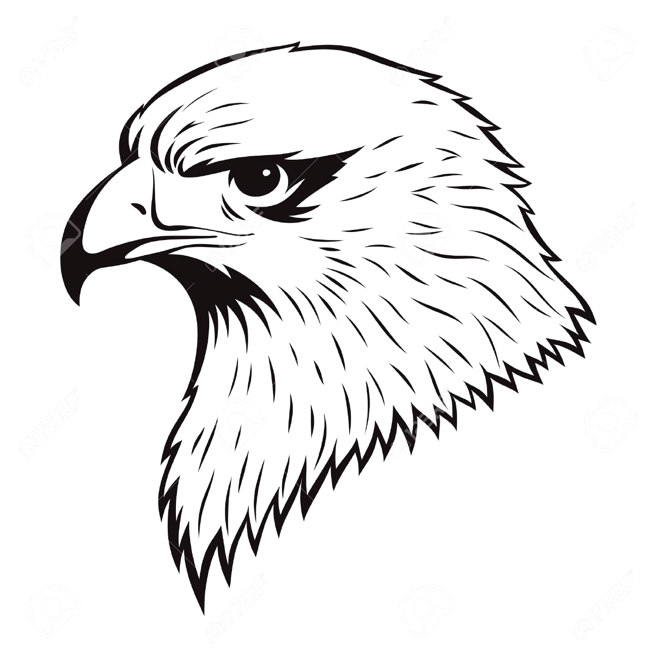 1300x1300 Collection Of Agila Drawing Easy High Quality, Free Cliparts - Simple Eagle Sketch