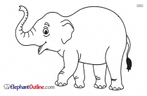209x136 Elephant Outline Images, Pictures Free Download - Simple Elephant Sketch