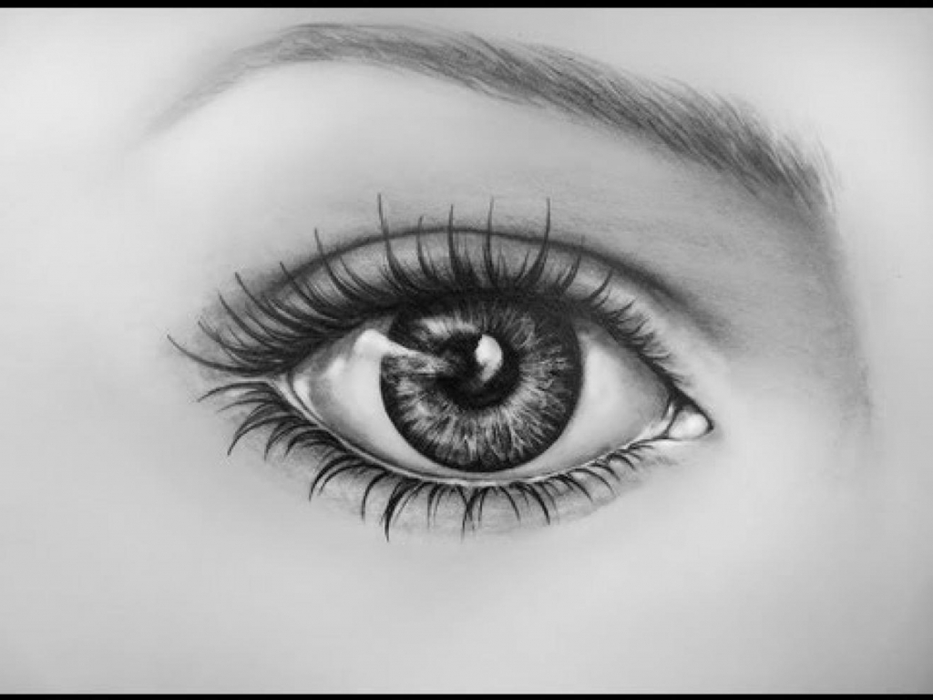 Simple Eye Sketch at PaintingValley.com | Explore collection of Simple ...