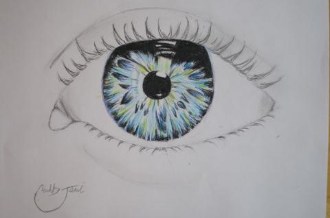 480x318 How To Draw A Realistic And Simple Eye Step By Step Life In Art - Simple Eye Sketch