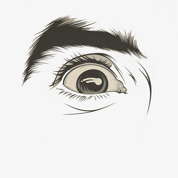 600x600 Simple Eye Sketch Illustrations, Simple, Eye, Sketch Png And Psd - Simple Eye Sketch