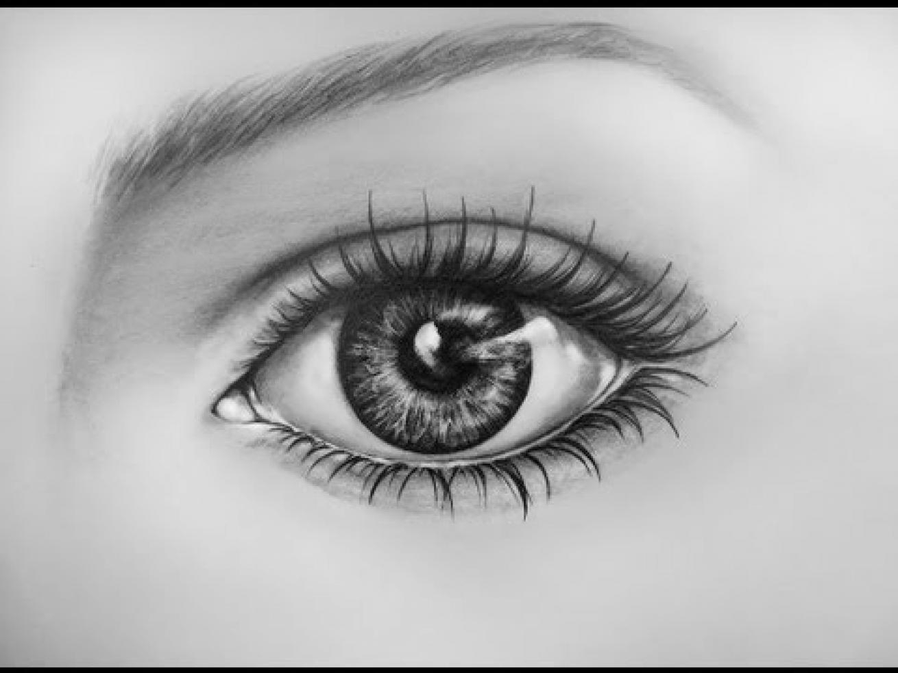 1310x983 Simple Eye Sketch Simple Drawing Of An Eye This Is A Drawing - Simple Eye Sketch