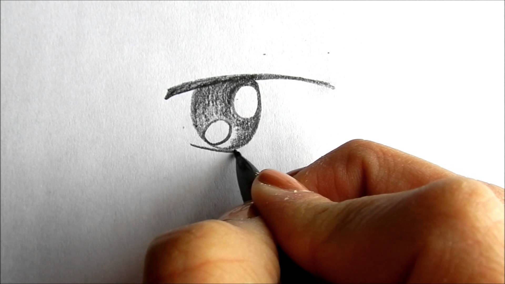1920x1080 Drawing A Simple Boy Animemanga Eye - Simple Eye Sketch
