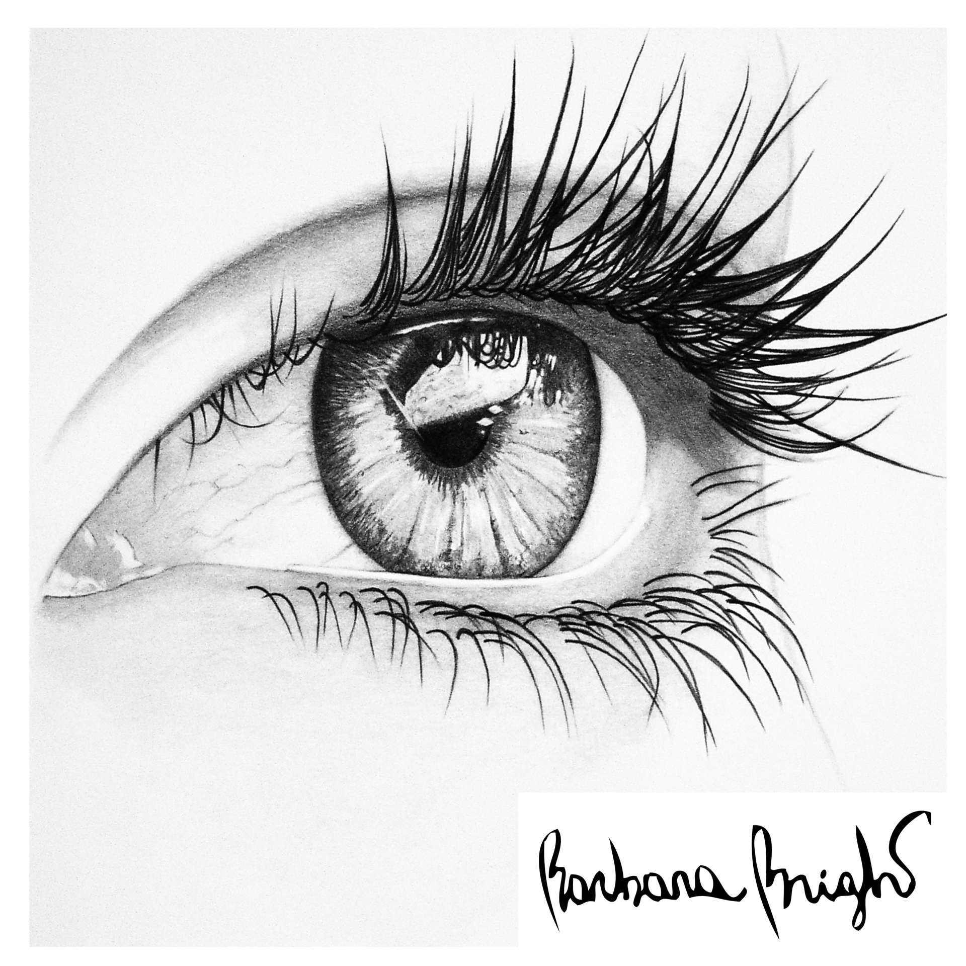 1920x1920 Drawn Artistic Eye - Simple Eye Sketch