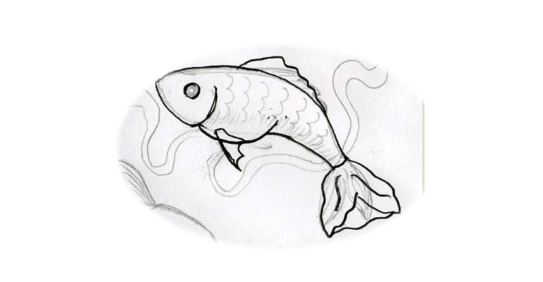 770x400 Retro Styled Background Adobe Illustrator Tutorials - Simple Fish Sketch