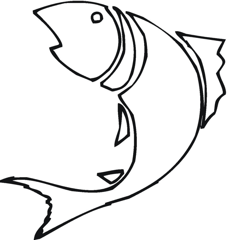 968x1024 Simple Drawing Of Fish Simple Fish Drawing - Simple Fish Sketch