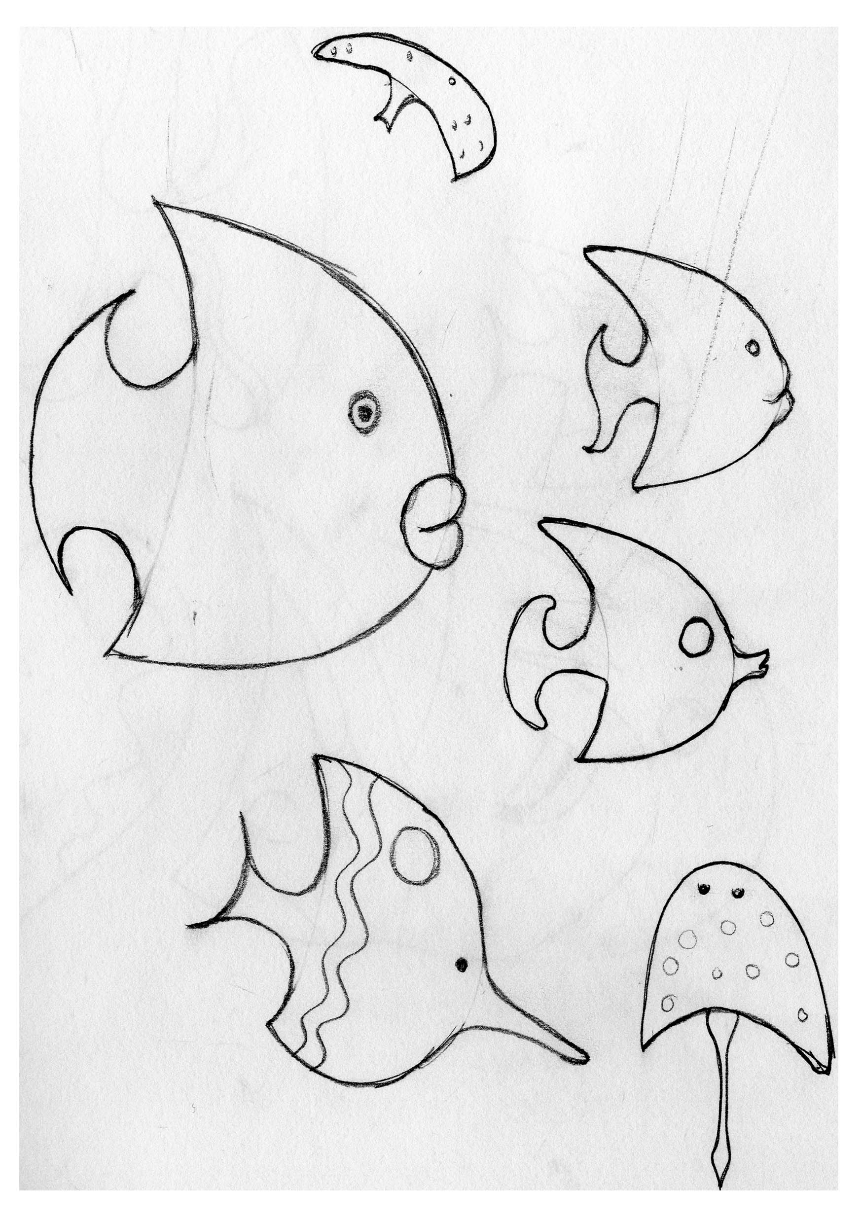 1748x2480 Simple Drawings Fish Woven4cars - Simple Fish Sketch