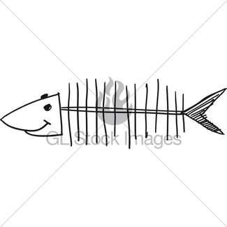 325x325 Simple Fish Sceleton Gl Stock Images - Simple Fish Sketch