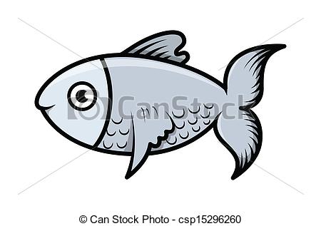450x317 Simple Cartoon Fish Illustration. Drawing Art Of Cartoon Fish - Simple Fish Sketch