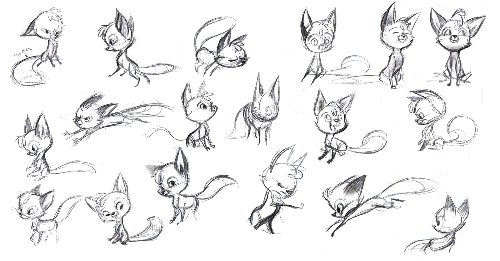 1600x834 Simple Cute Fox Drawing - Simple Fox Sketch