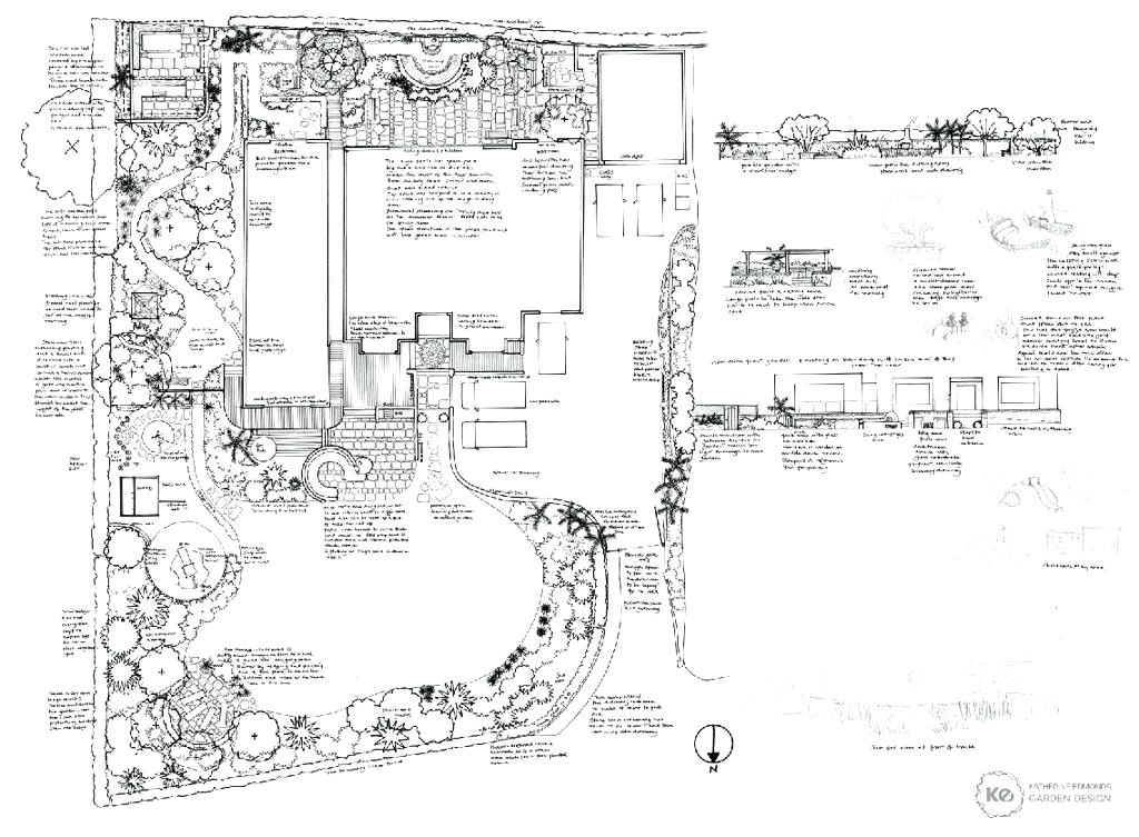 Simple Garden Sketch at PaintingValley.com | Explore collection of ...