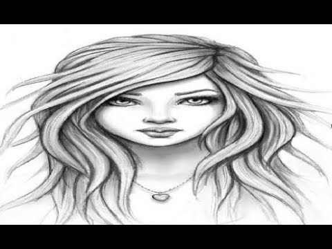 Simple Girl Sketch At Paintingvalley Com Explore Collection Of