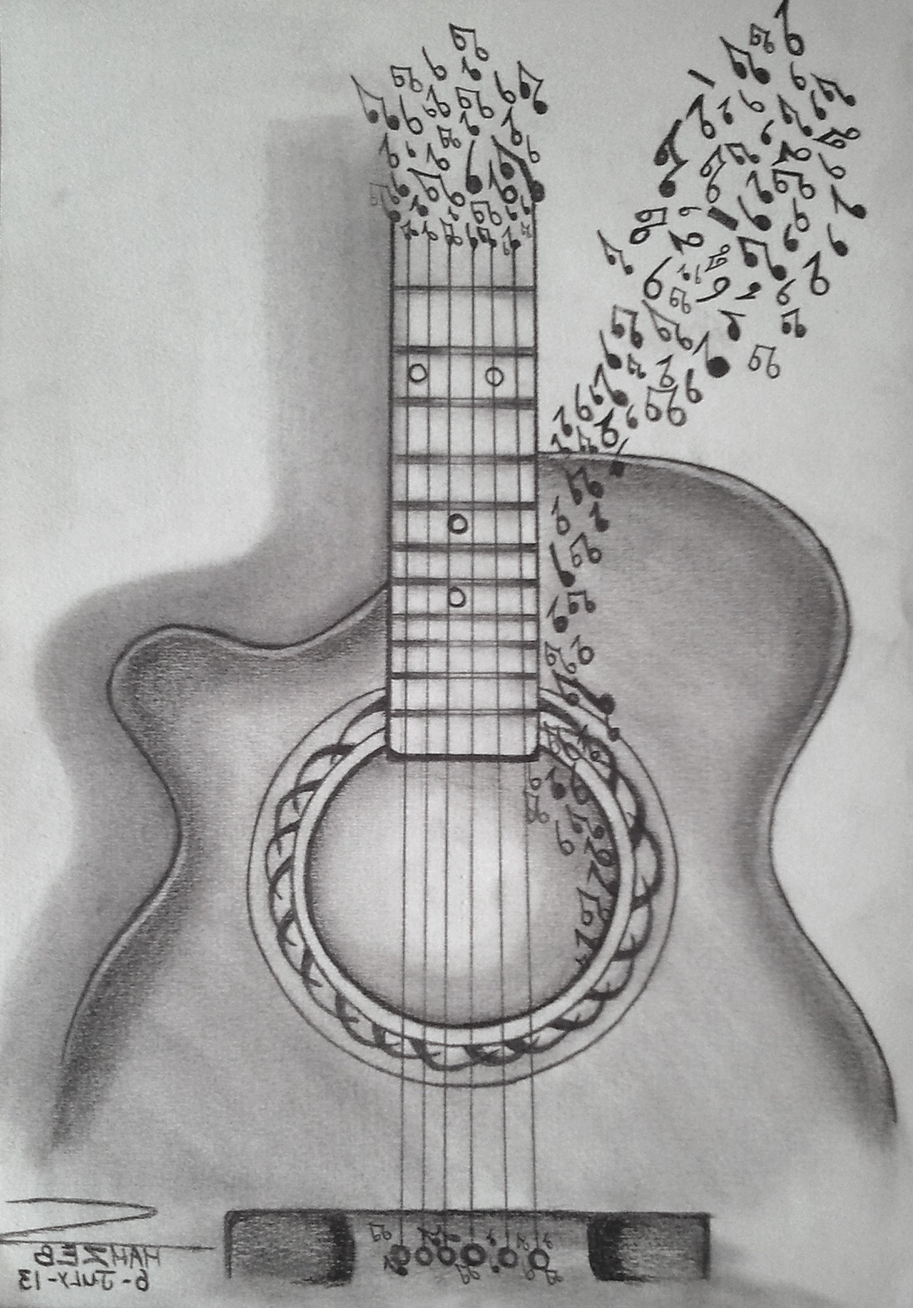 Simple Guitar Sketch at Explore collection of