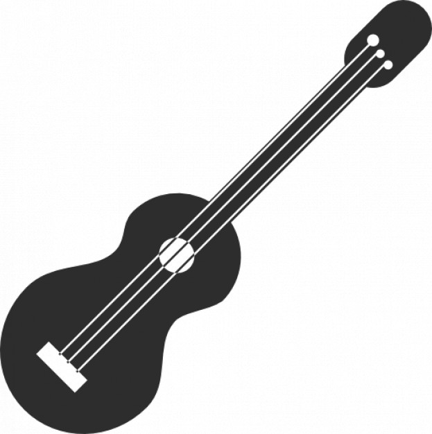 623x626 Simple Black Guitar Sketch Icons Free Download - Simple Guitar Sketch
