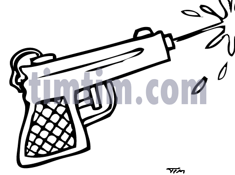 476x356 Collection Of Pistol Drawing For Kids High Quality, Free - Simple Gun Sketch