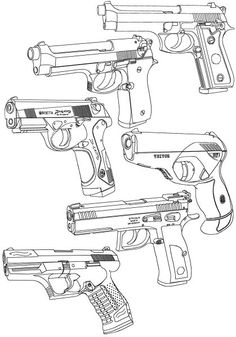 236x337 Cool Drawings Of Guns Gun Sketch By Cchikaa - Simple Gun Sketch