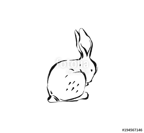 500x463 Hand Drawn Vector Abstract Ink Sketch Graphic Drawing Happy Easter - Simple Hand Sketch