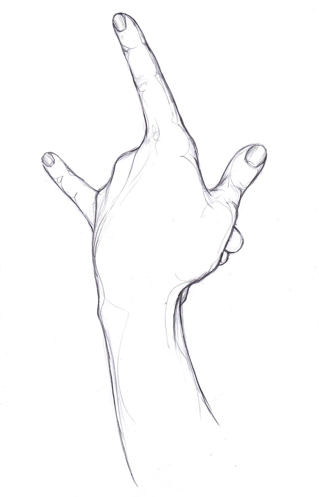 1026x1600 Simple Hand Drawings In Pencil Easy Love Drawings In Pencil - Simple Hand Sketch
