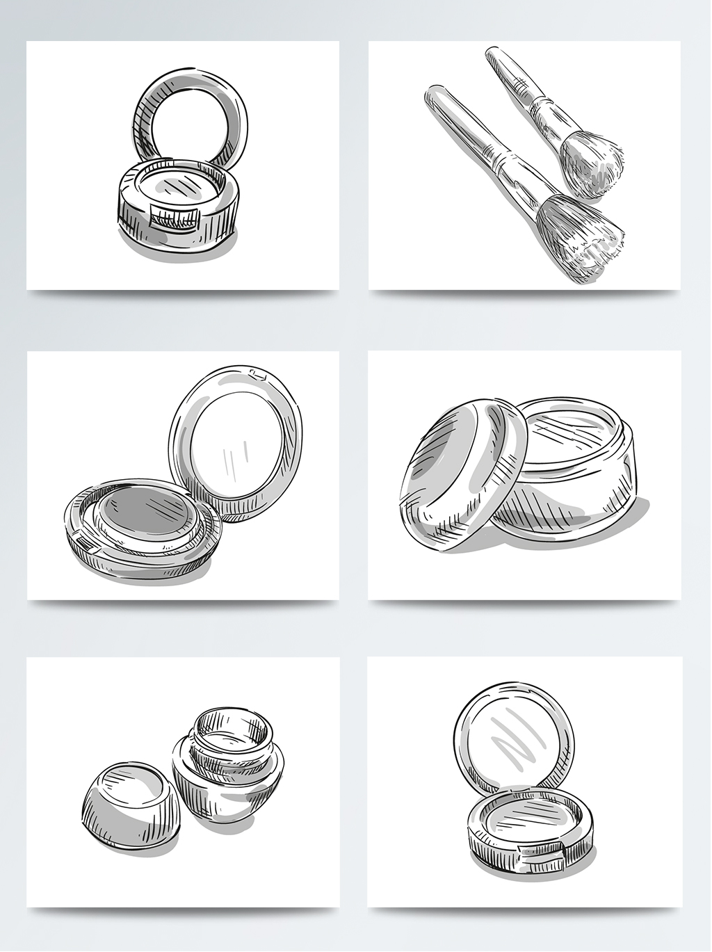 1024x1369 Simple Hand Drawn Sketch Cosmetics Free Download Psd Files - Simple Hand Sketch