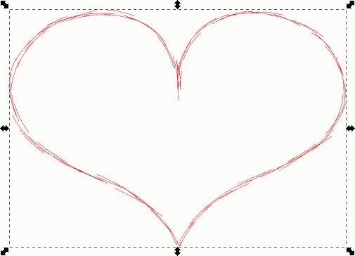 505x364 Inkscape Tutorial Sketch And Hatch Vectors - Simple Heart Sketch