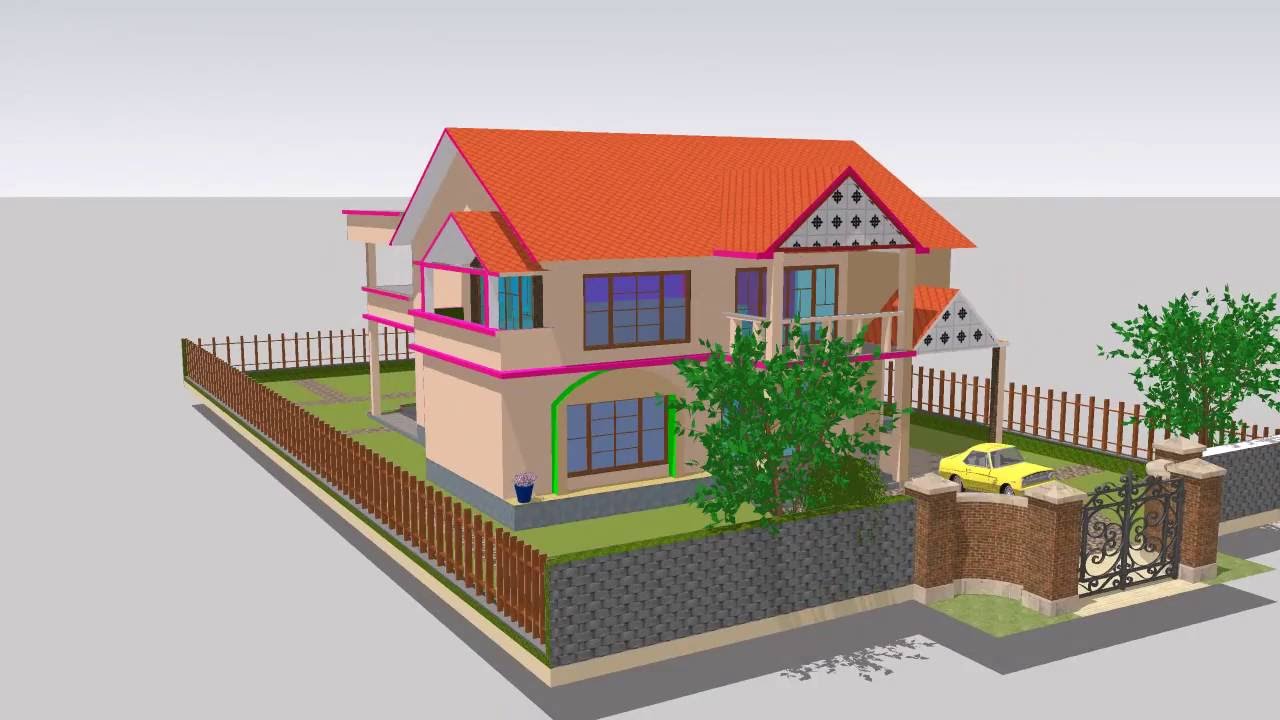 1280x720 Simple House - Simple House Sketch