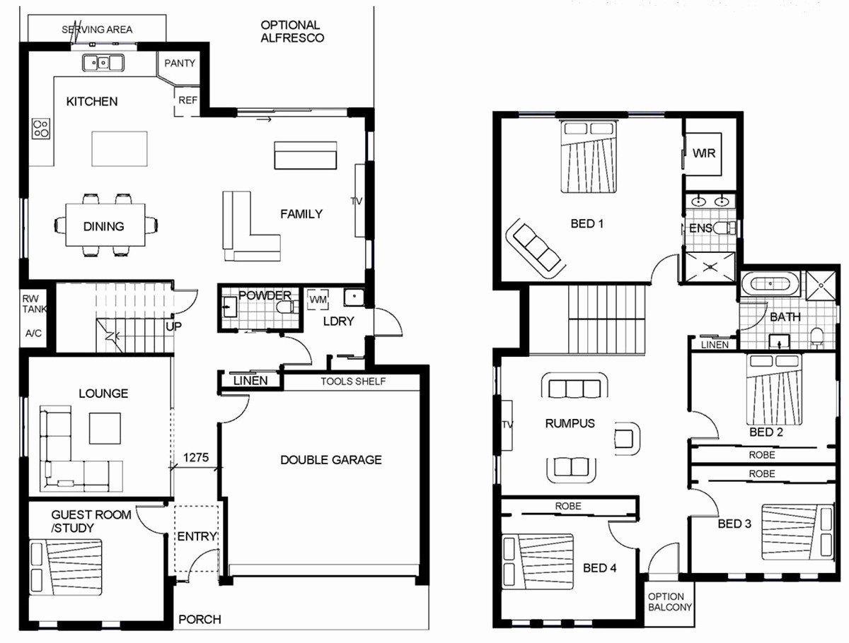 1200x910 Sketch Plan For 3 Bedroom House Unique Two Story House Floor Plans - Simple House Sketch