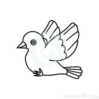 400x400 Bird Wallpapers Outline Childrens Picturesque Sketch Www - Simple Hummingbird Sketch