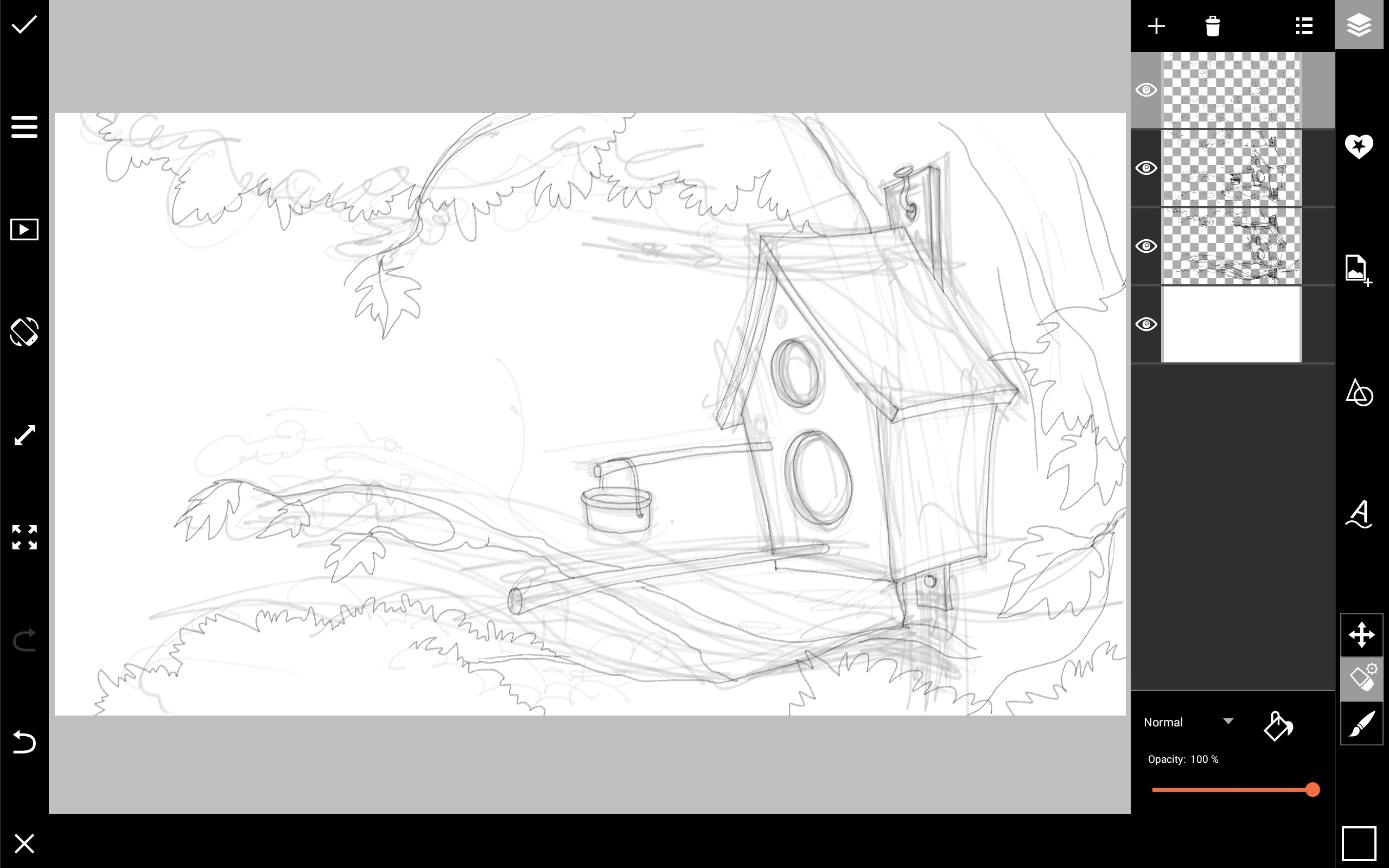 2560x1600 How To Draw A Birdhouse With Picsart - Simple Lighthouse Sketch