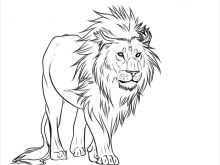 220x165 Simple Lion Drawing Lion Drawings Sketching Vector Wolf Coloring - Simple Lion Sketch