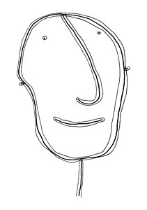 211x300 Simple Man Drawings Fine Art America - Simple Man Sketch