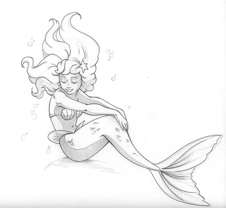 736x679 Drawn Mermaid Sketch - Simple Mermaid Sketch