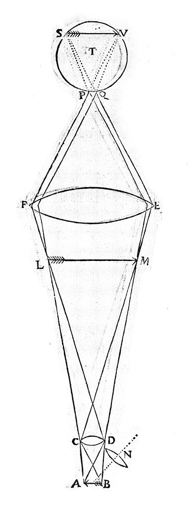 396x1024 Fileformation Of Image By A Simple Microscope. Wellcome M0010892 - Simple Microscope Sketch