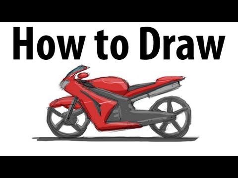 480x360 How To Draw A Motorcycle - Simple Motorcycle Sketch