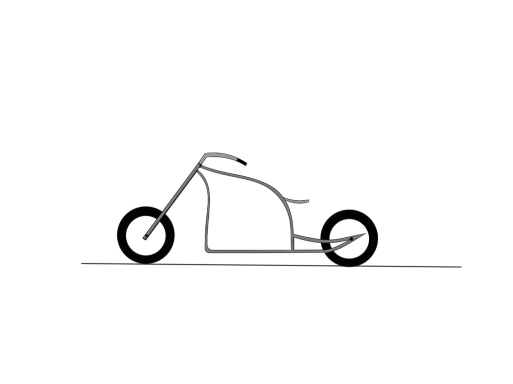 1024x768 How To Design And Create A Scale Motorcycle Model 15 Steps (With - Simple Motorcycle Sketch