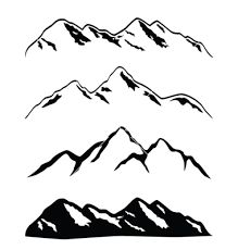 Simple Mountain Sketch At Paintingvalleycom Explore - 