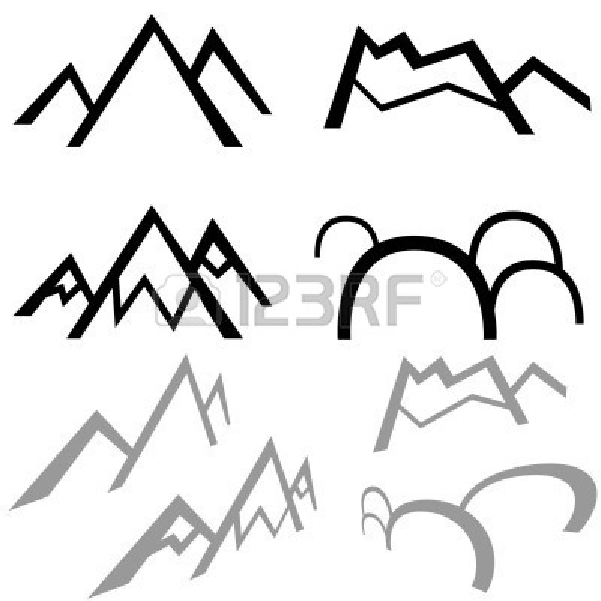 1200x1200 Simple Mountain Sketch Mountain Range Drawing At Getdrawings - Simple Mountain Sketch