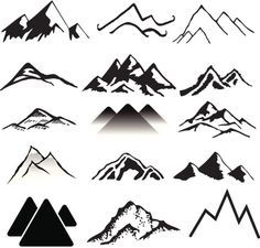 236x225 A Variety Of Mountains Landscapes. Mountains - Simple Mountain Sketch