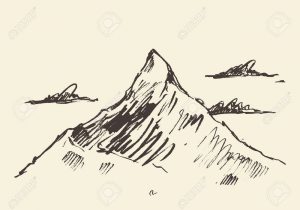 300x210 Drawing Of A Mountain Drawing Mountain Simple And Beautiful Sketch - Simple Mountain Sketch