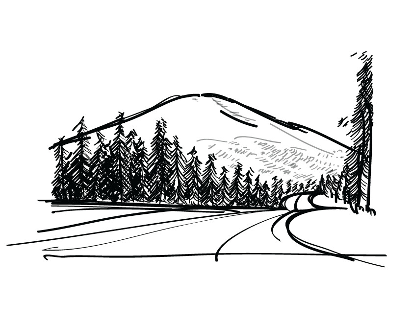 840x660 Entry - Simple Mountain Sketch