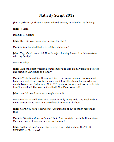 457x569 Downloadable Free Nativity Script For A Kids Christmas Play - Simple Nativity Sketch