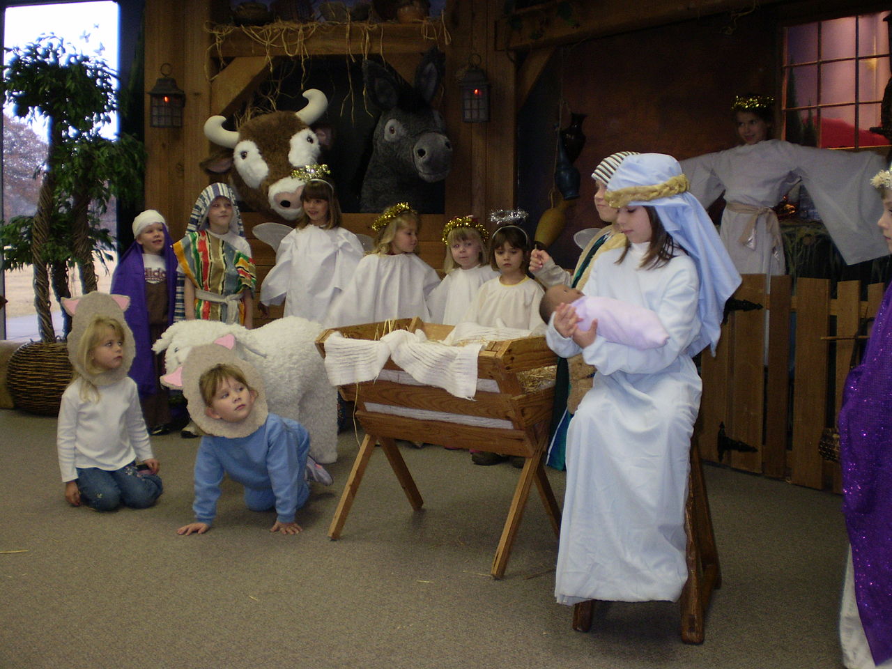 1280x960 Filechildrens Nativity Play 2007.jpg - Simple Nativity Sketch